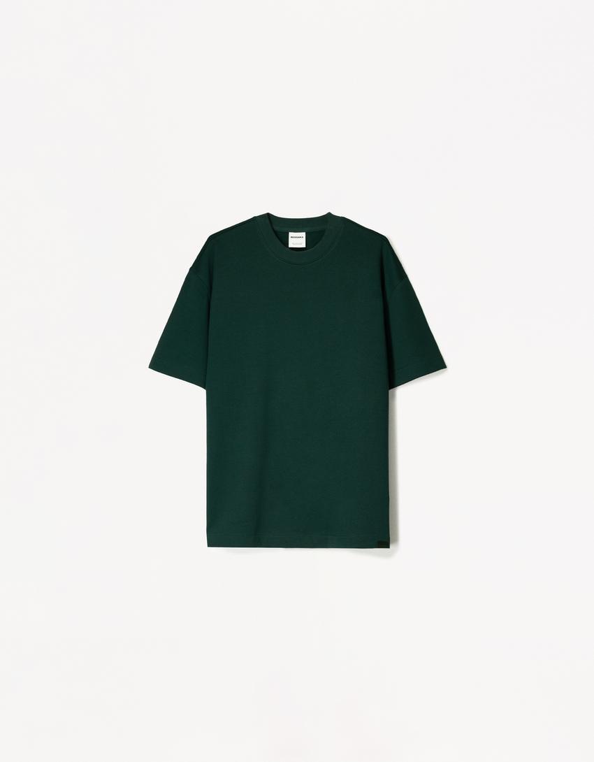 Tricou BERSHKA, verde