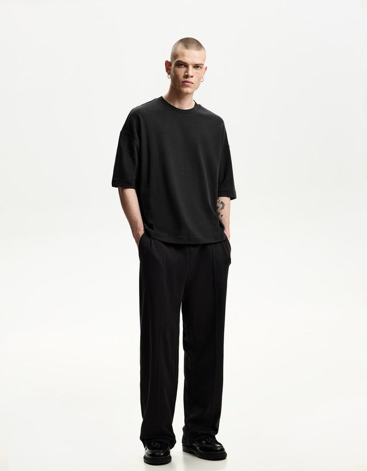 Pantaloni BERSHKA, negru