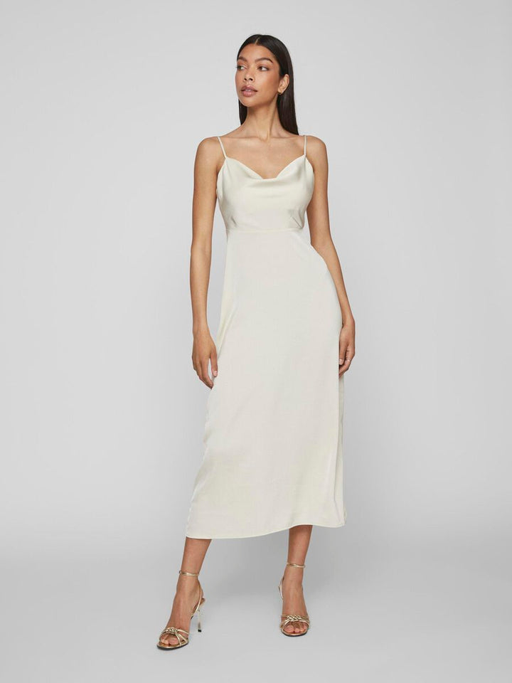 Rochie midi VILA, bej