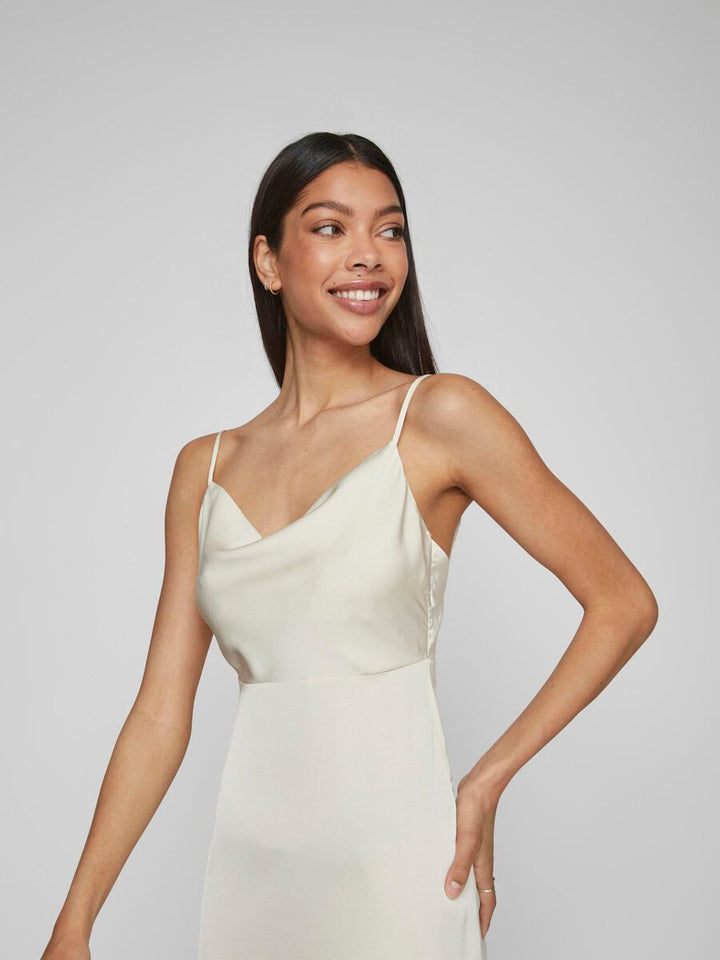 Rochie midi VILA, bej