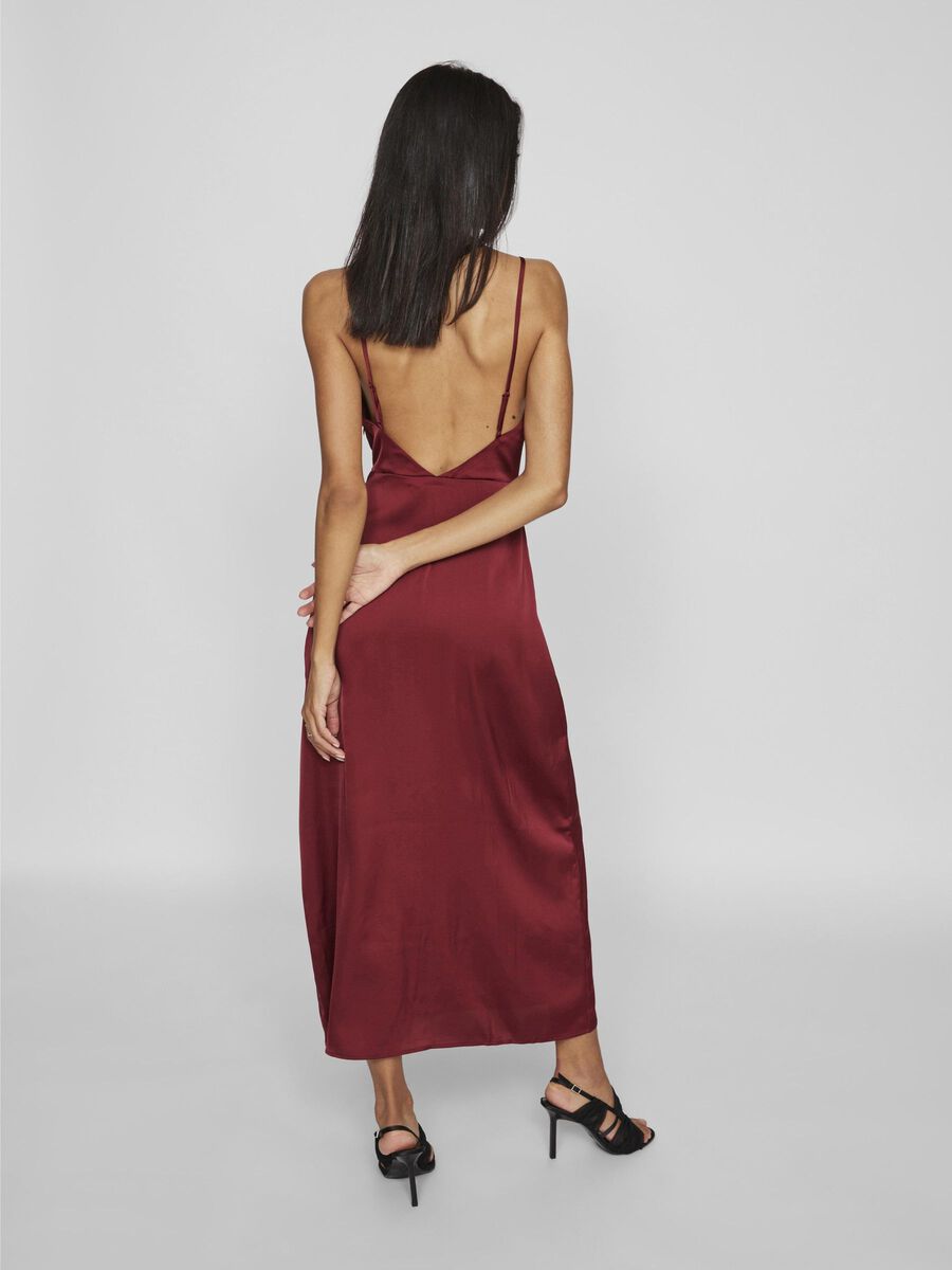 Rochie maxi VILA, vișiniu