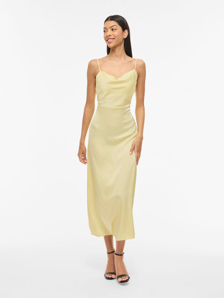 Rochie midi VILA, galben