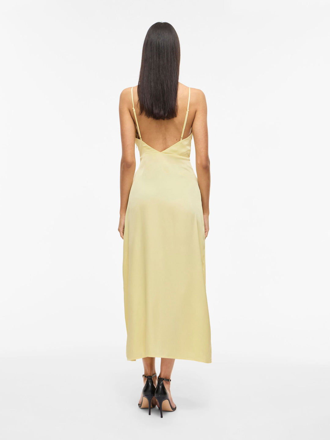 Rochie midi VILA, galben