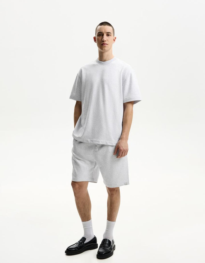 Tricou BERSHKA, gri