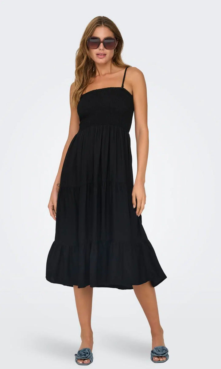 Rochie midi ONLY, negru
