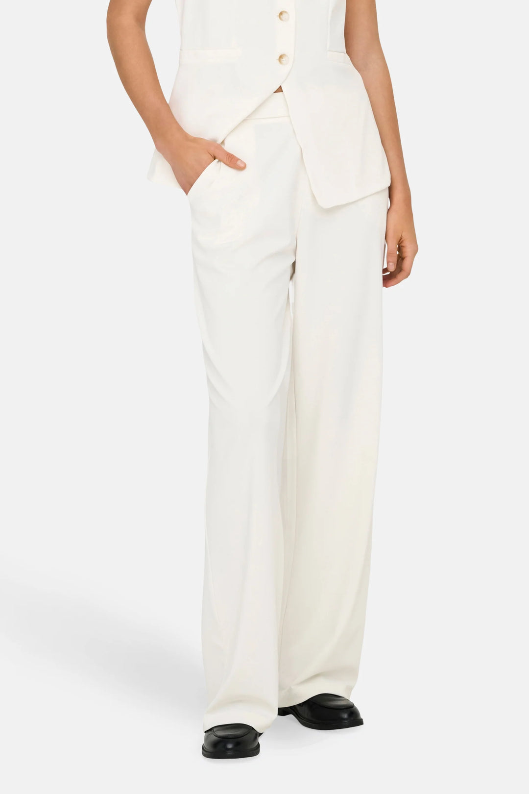 Pantaloni JDY, alb