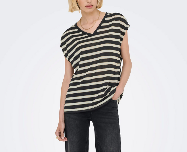 Tricou PIECES, mix culori