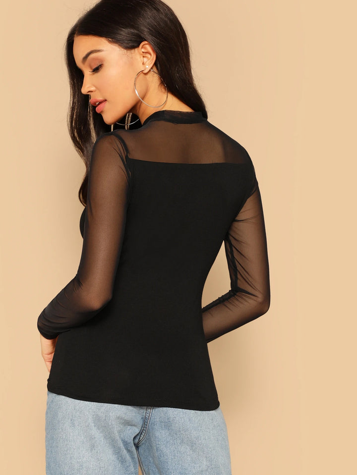 SHEIN blúz, fekete