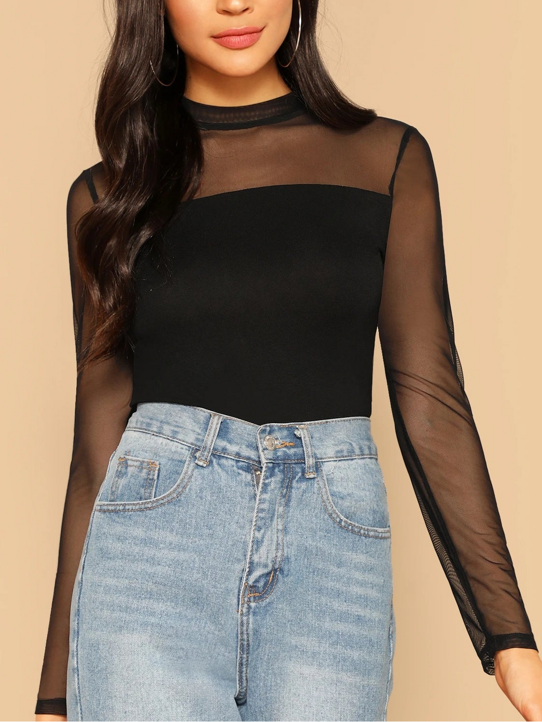 SHEIN blúz, fekete
