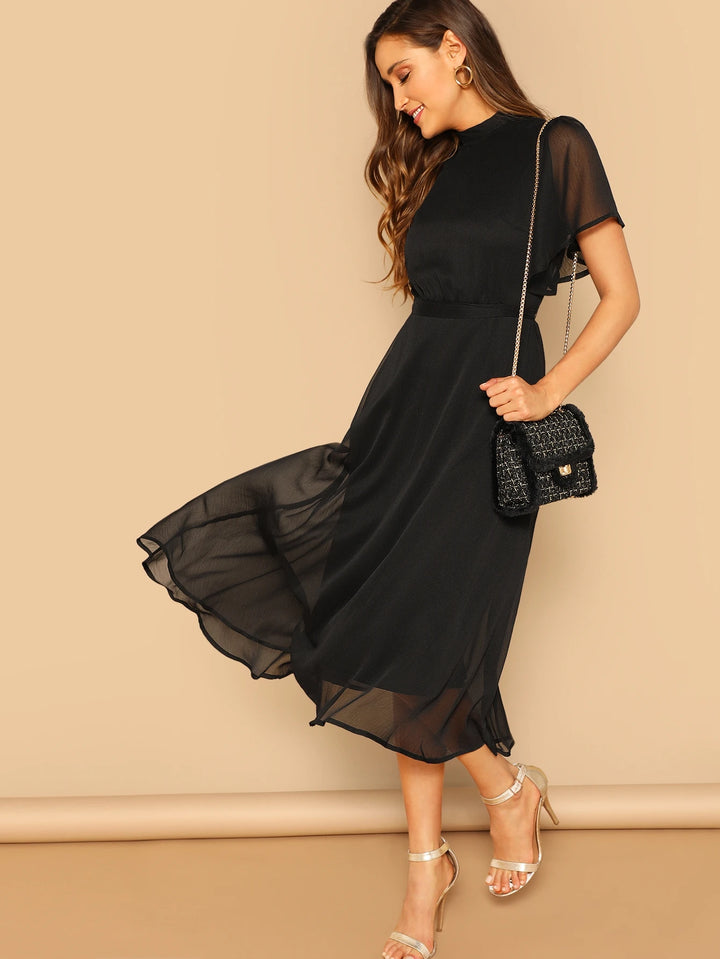 Rochie midi SHEIN, negru