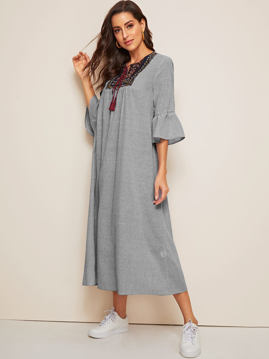 Rochie maxi SHEIN, gri