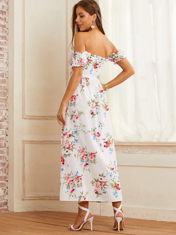 SHEIN maxi ruha, fehér