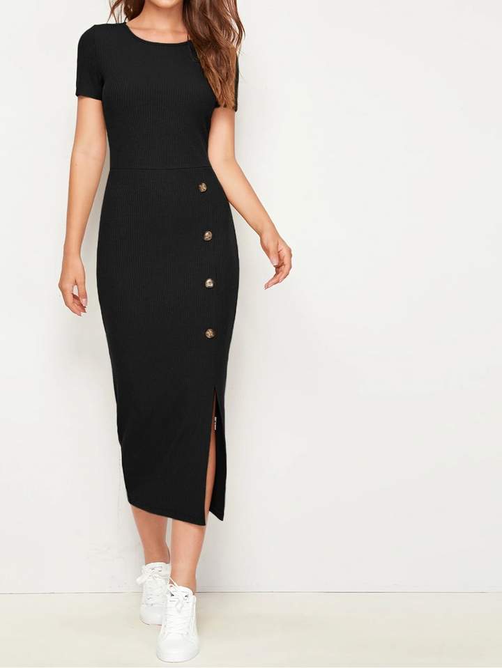 Rochie midi SHEIN, negru