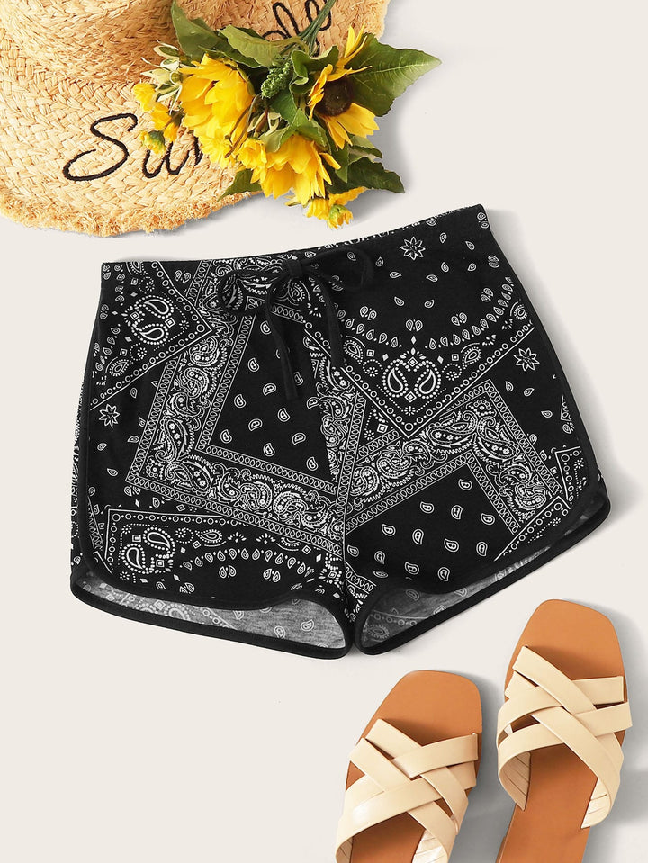 Pantaloni scurți SHEIN, negru