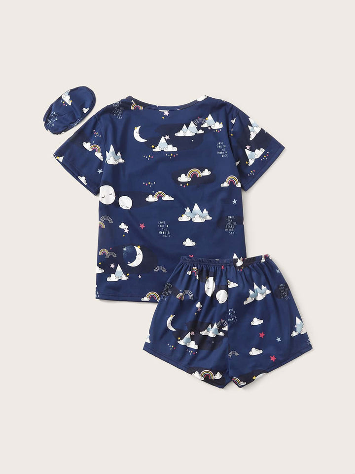 Pijama SHEIN, albastru