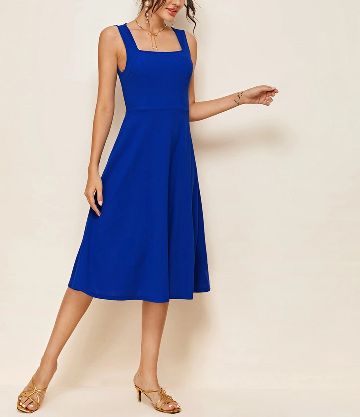 Rochie midi SHEIN, albastru