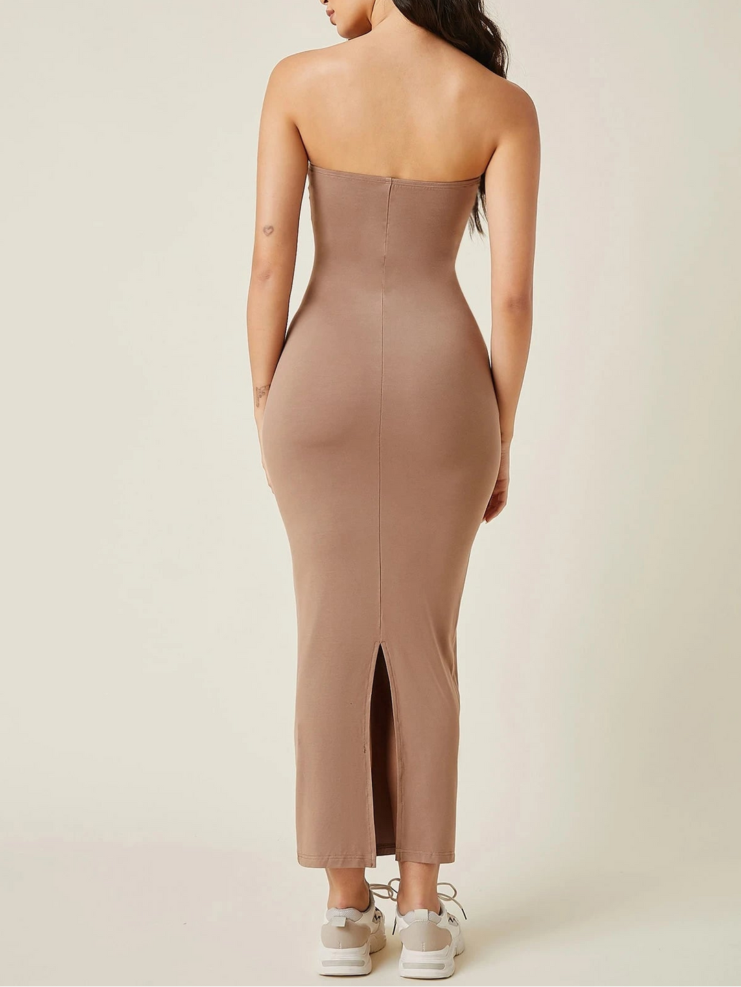 Rochie midi SHEIN, maro
