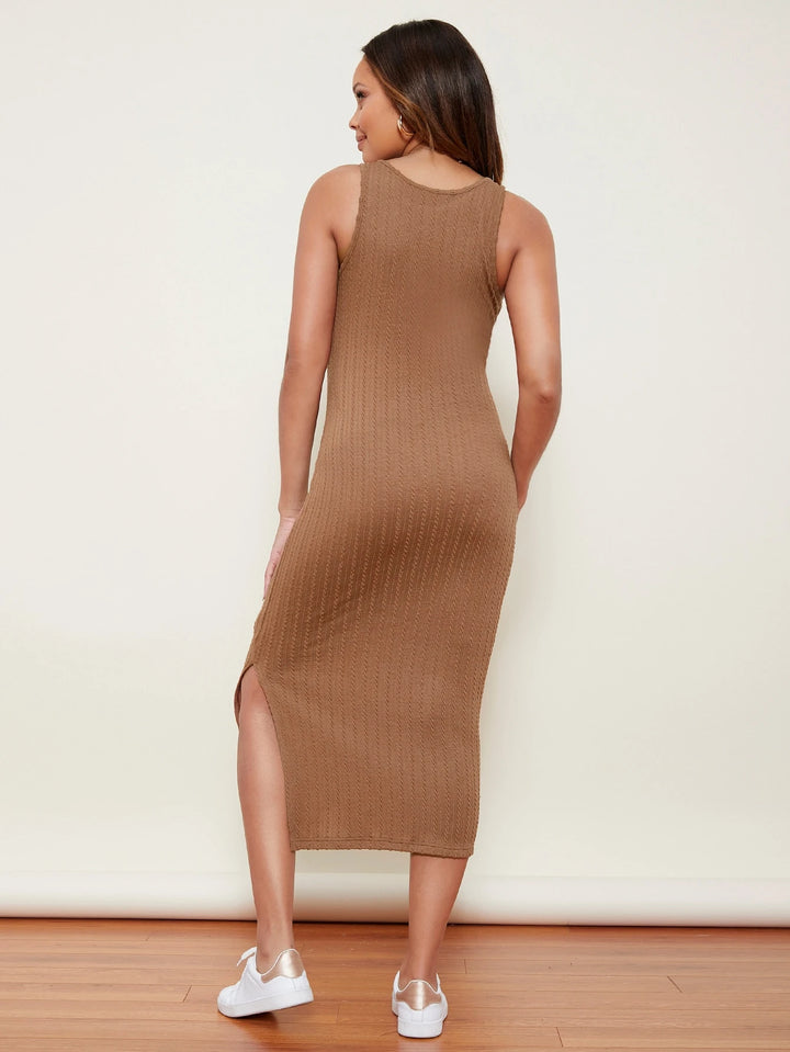 Rochie maxi SHEIN, maro