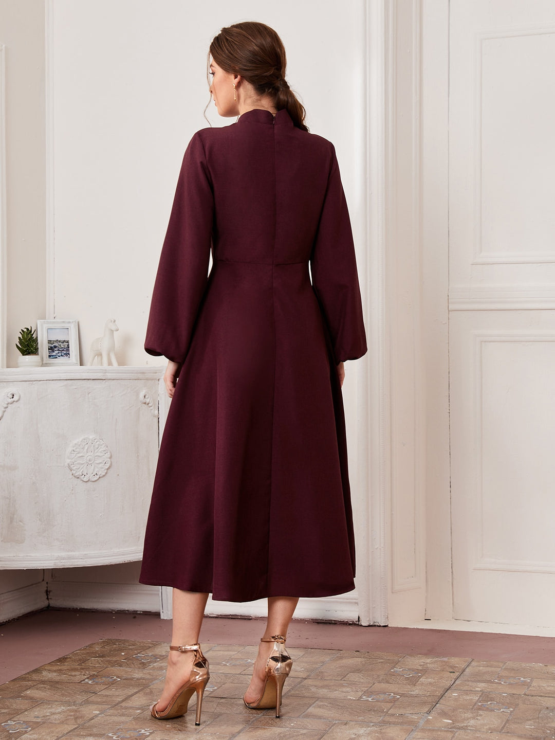 Rochie maxi SHEIN, vișiniu