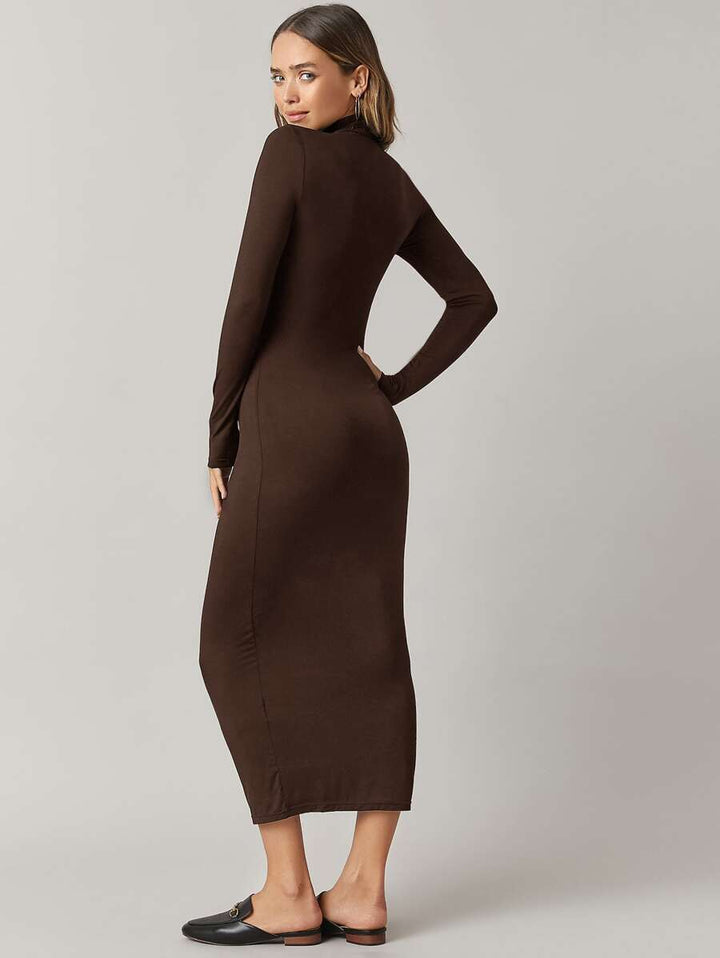Rochie midi SHEIN, maro