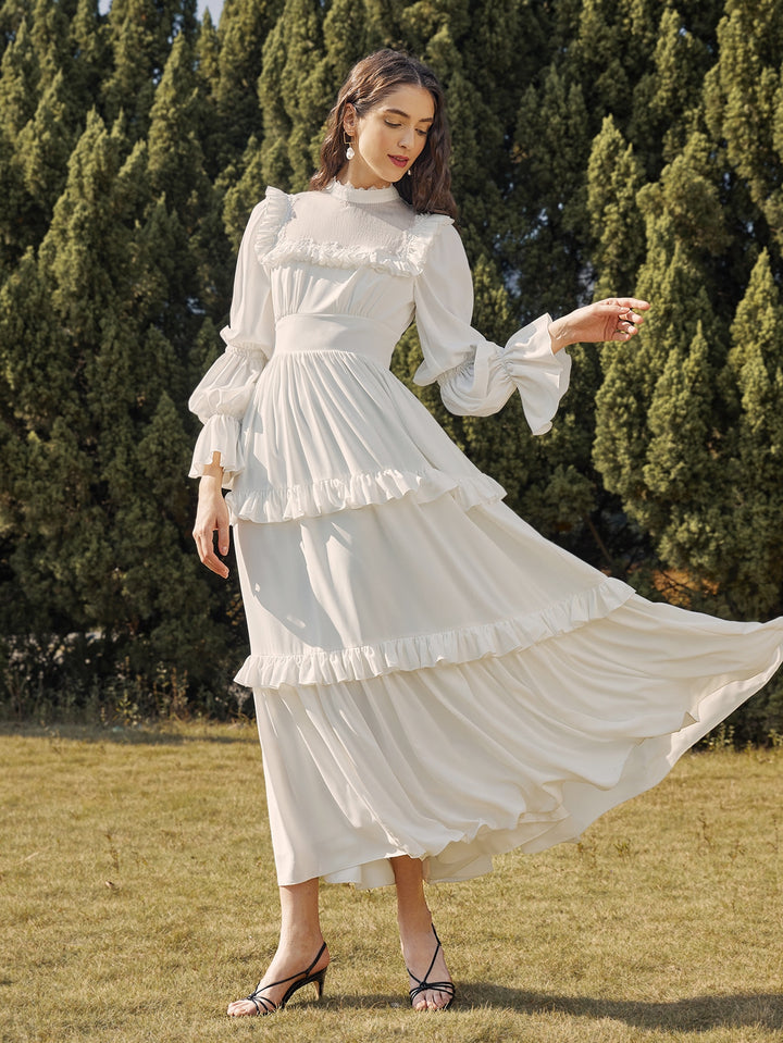 Rochie maxi SHEIN, alb