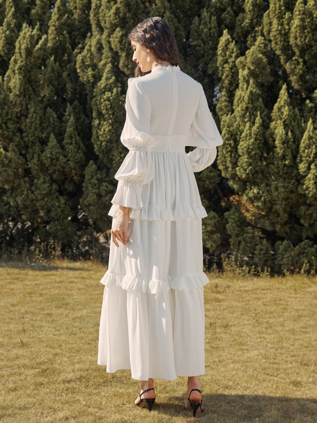 Rochie maxi SHEIN, alb