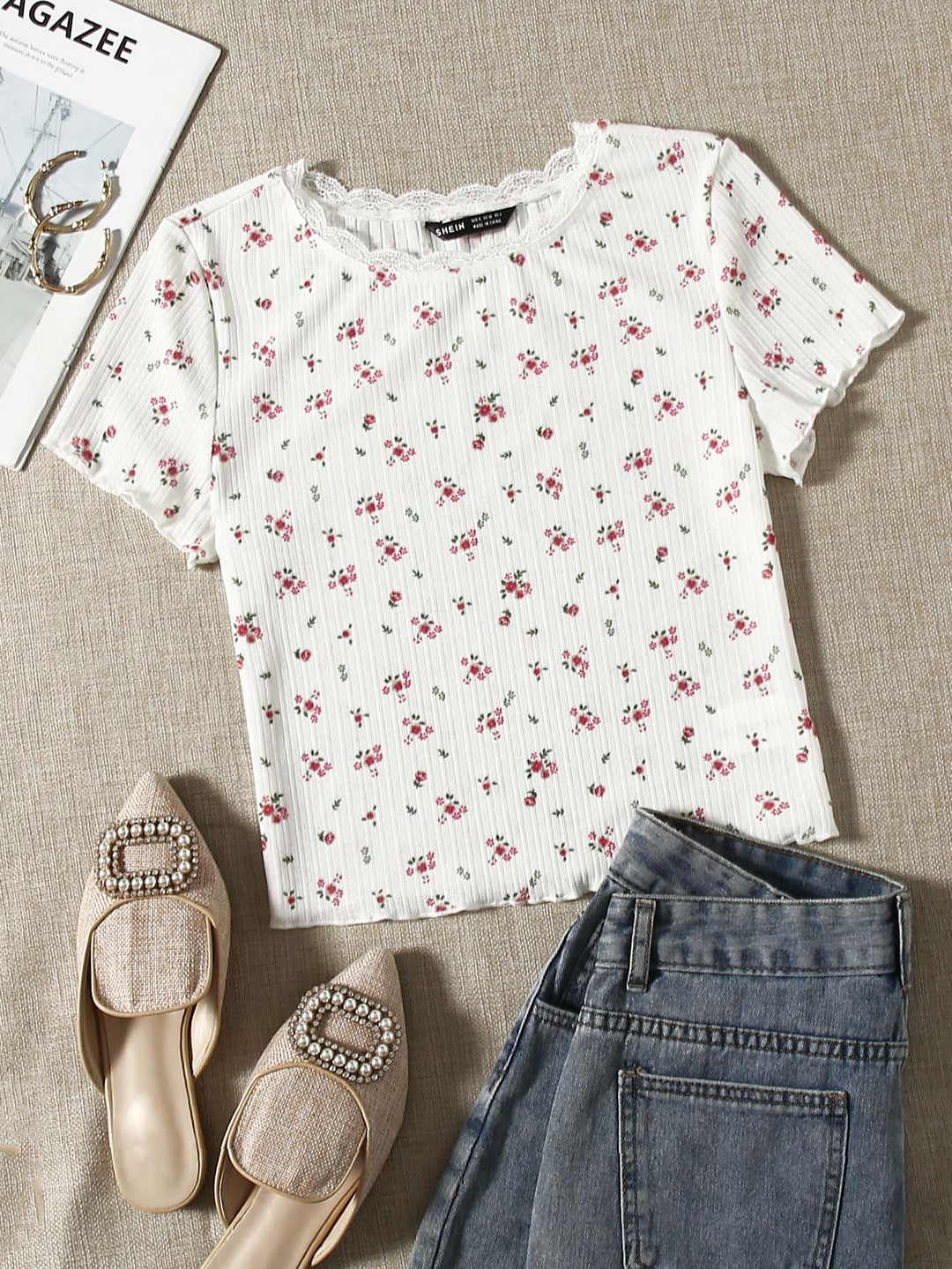 Tricou SHEIN, alb