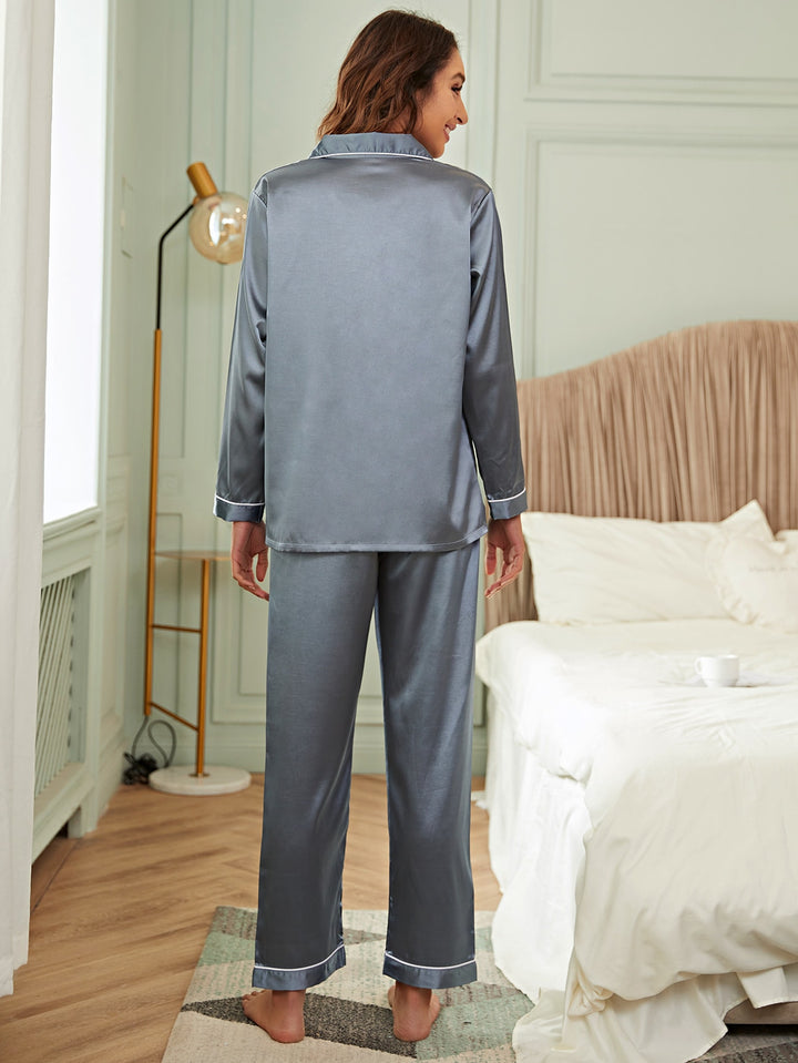 Compleu pijamale SHEIN, albastru