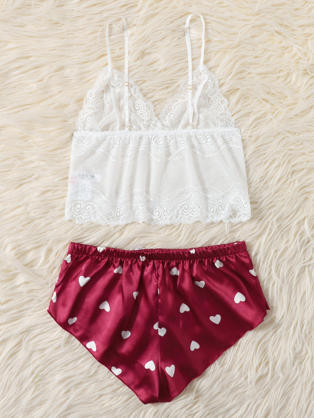 Set lenjerie cu dantelă SHEIN, mix culori