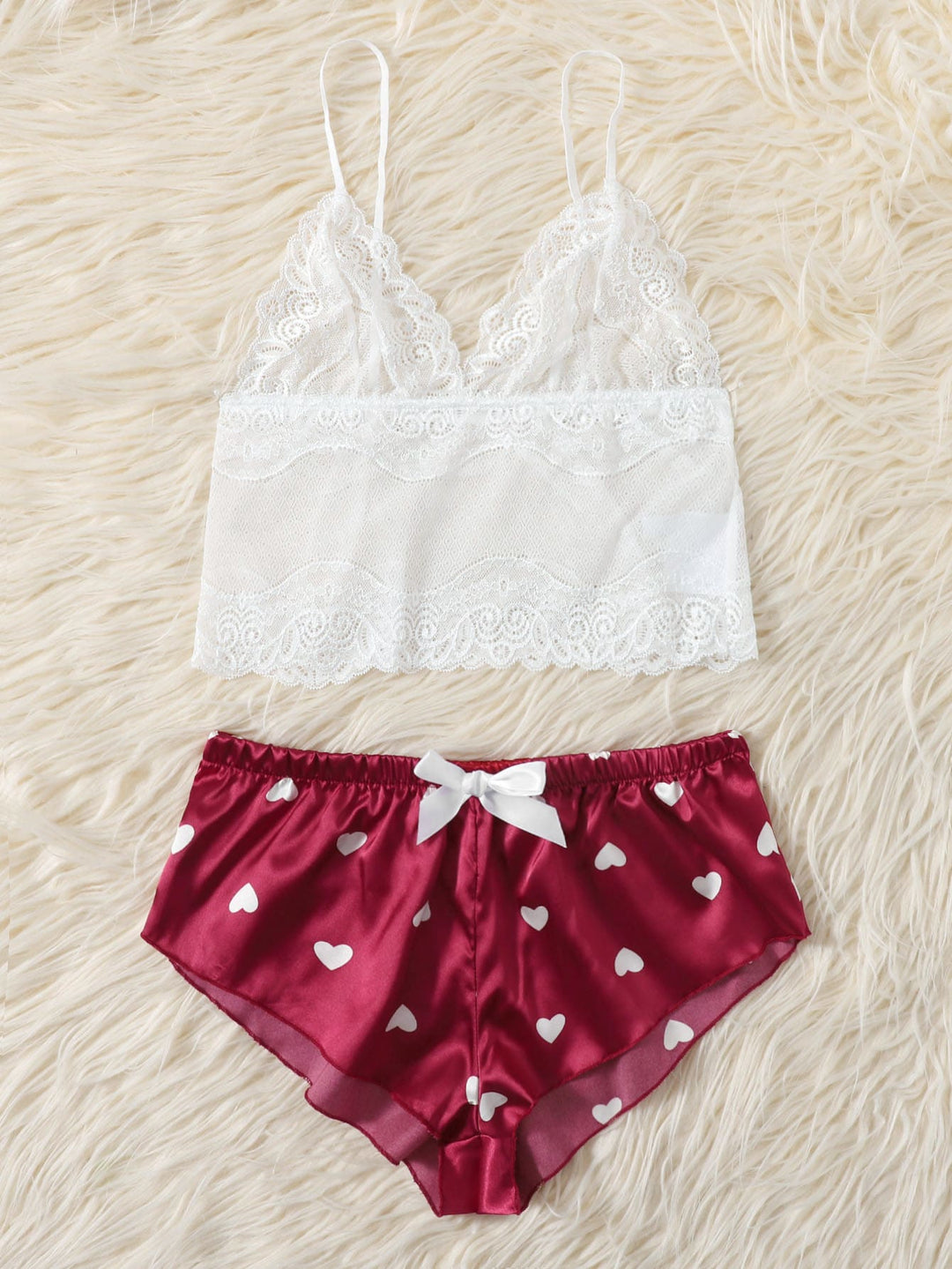 Set lenjerie cu dantelă SHEIN, mix culori