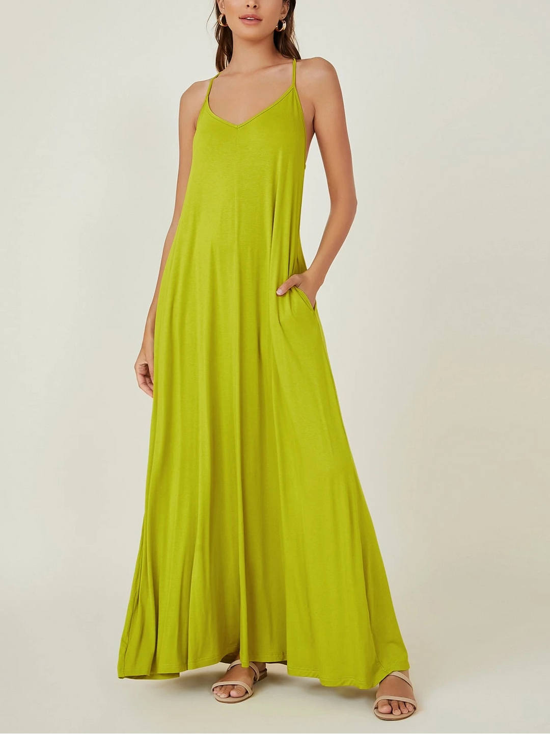 Rochie maxi SHEIN, verde