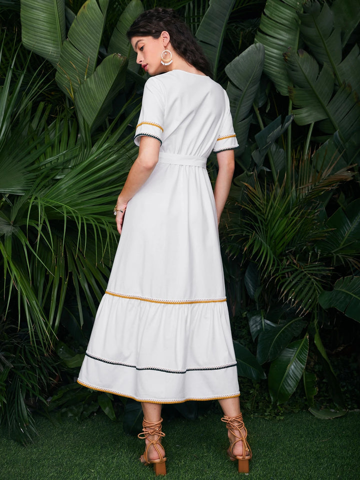 Rochie midi SHEIN, alb