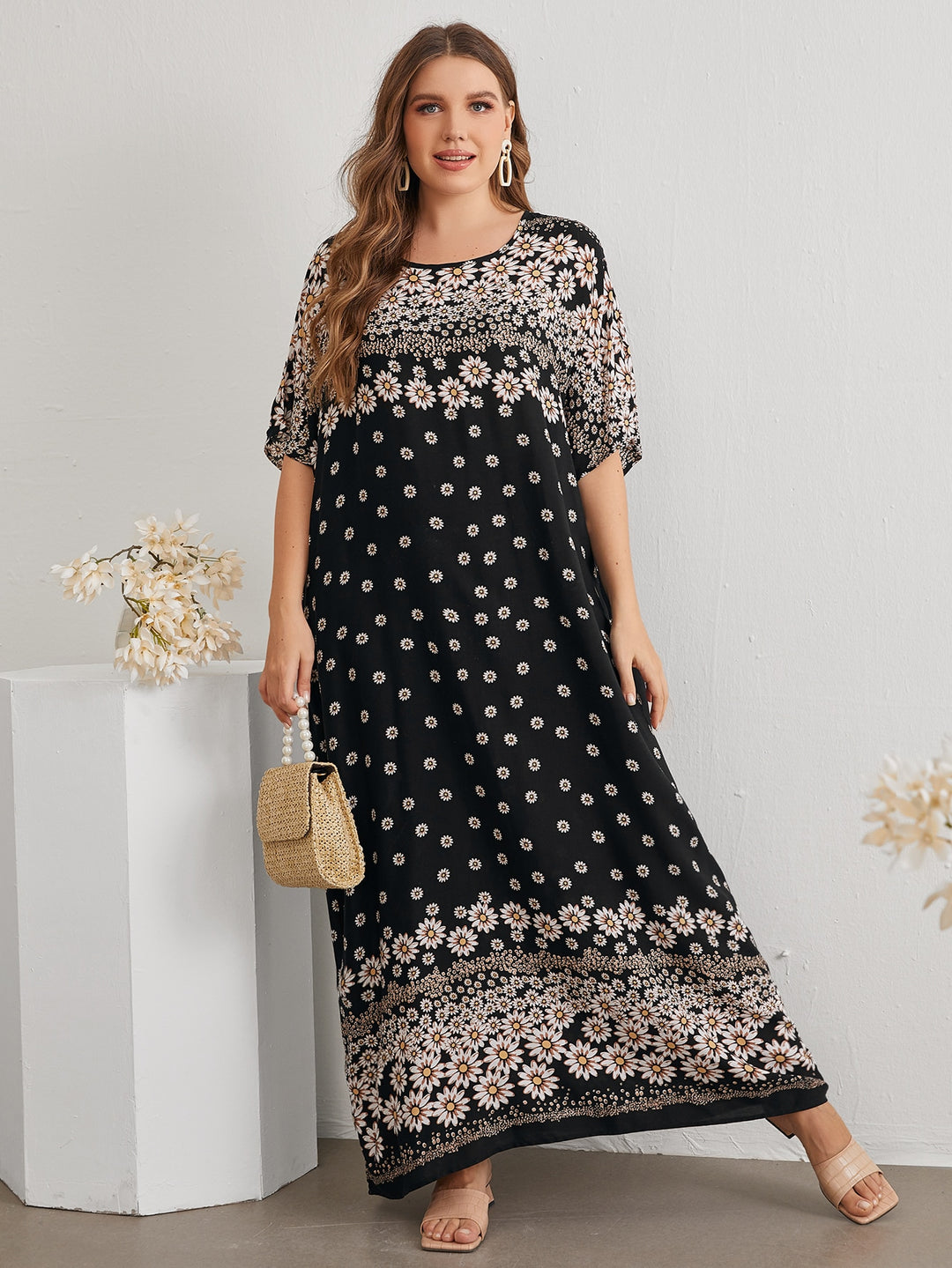 Rochie maxi SHEIN, mix culori