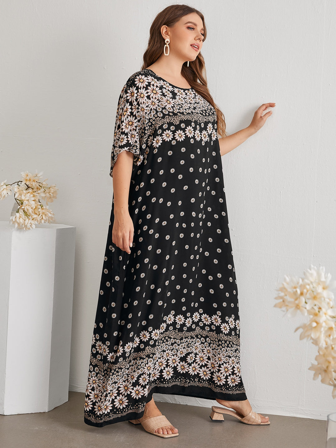 Rochie maxi SHEIN, mix culori