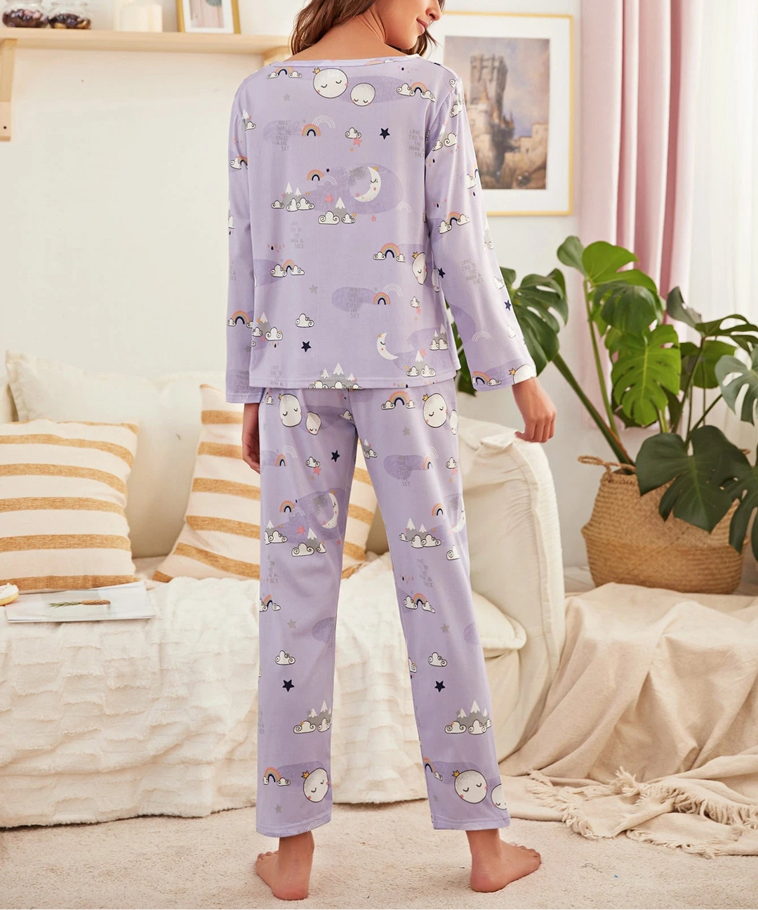 Compleu pijamale Shein, mov