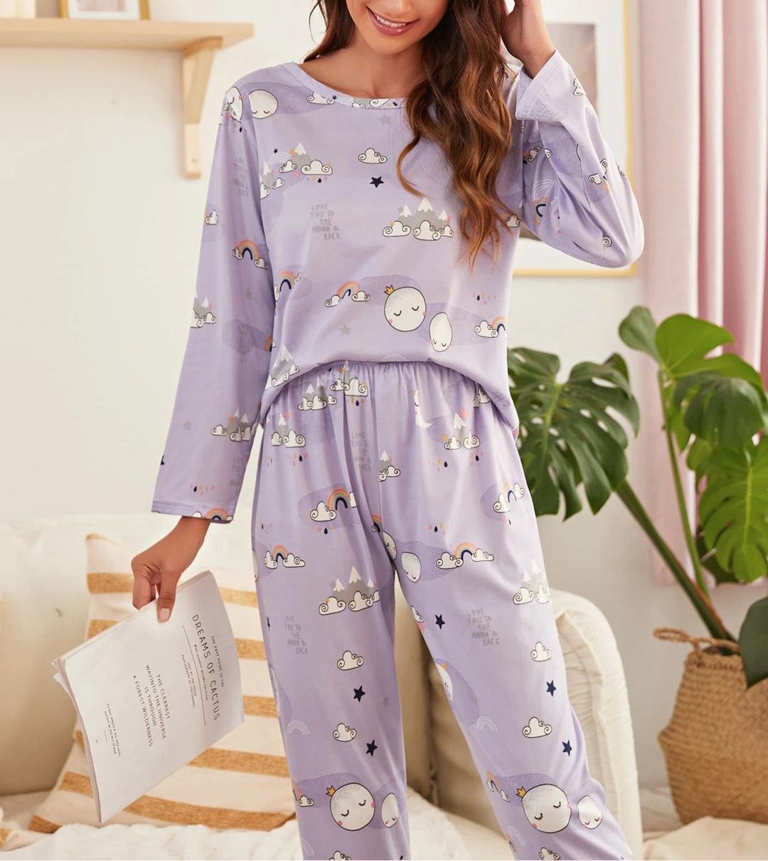 Compleu pijamale Shein, mov