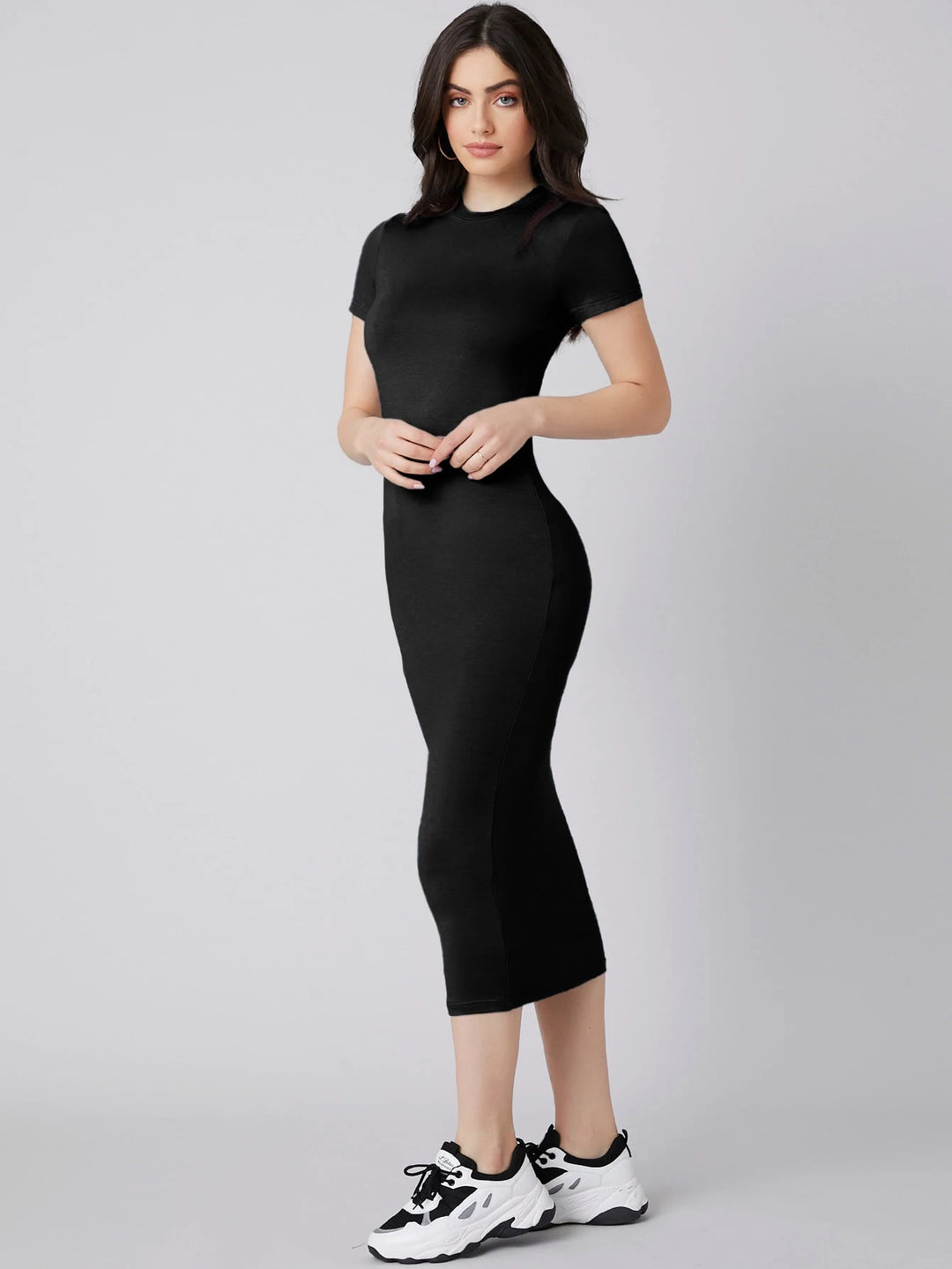 Rochie midi SHEIN, negru