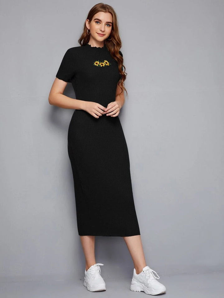 Rochie midi SHEIN, negru