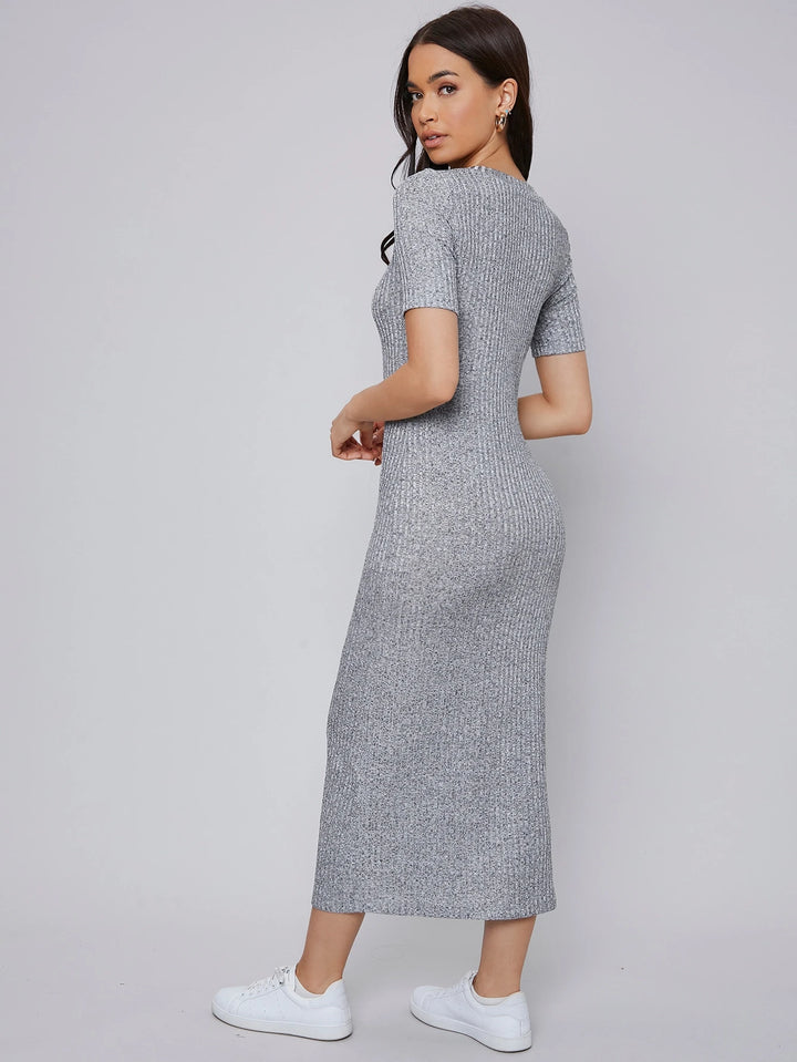 Rochie midi SHEIN, gri