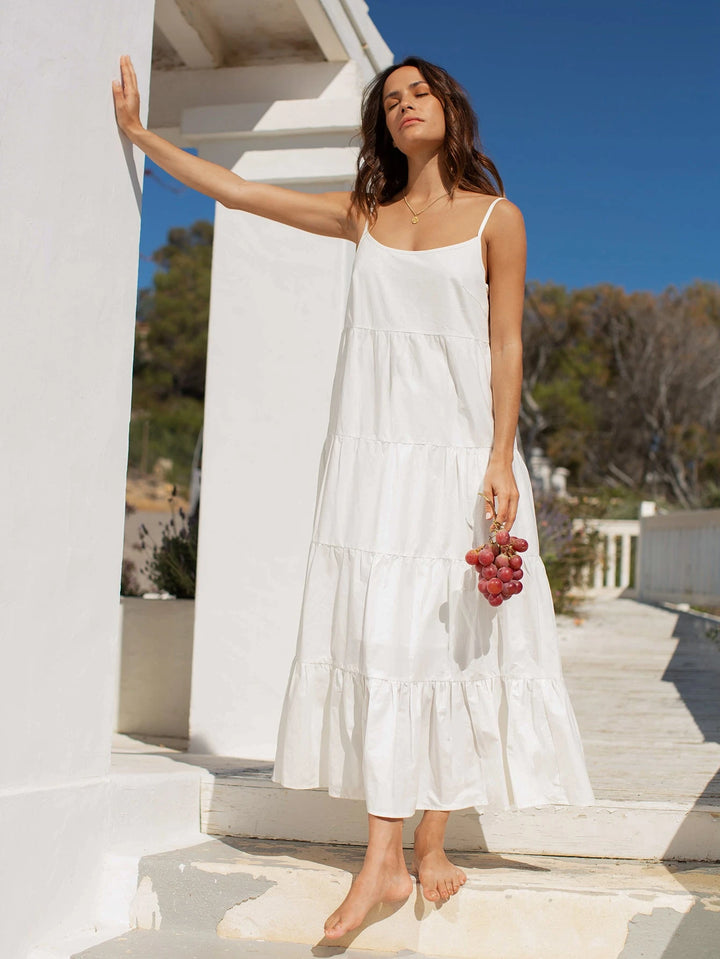 Rochie maxi SHEIN, alb