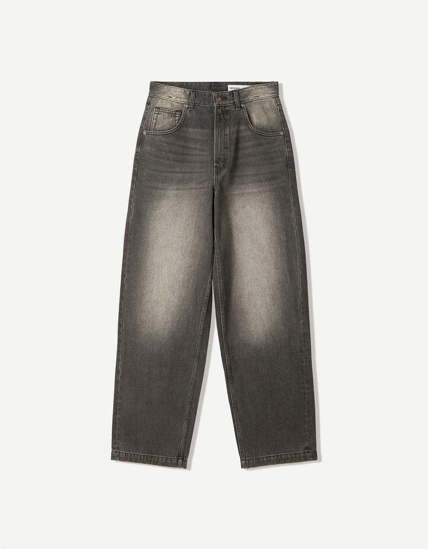 Jeans BERSHKA, negru