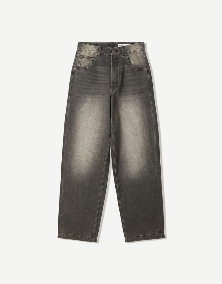 Jeans BERSHKA, negru