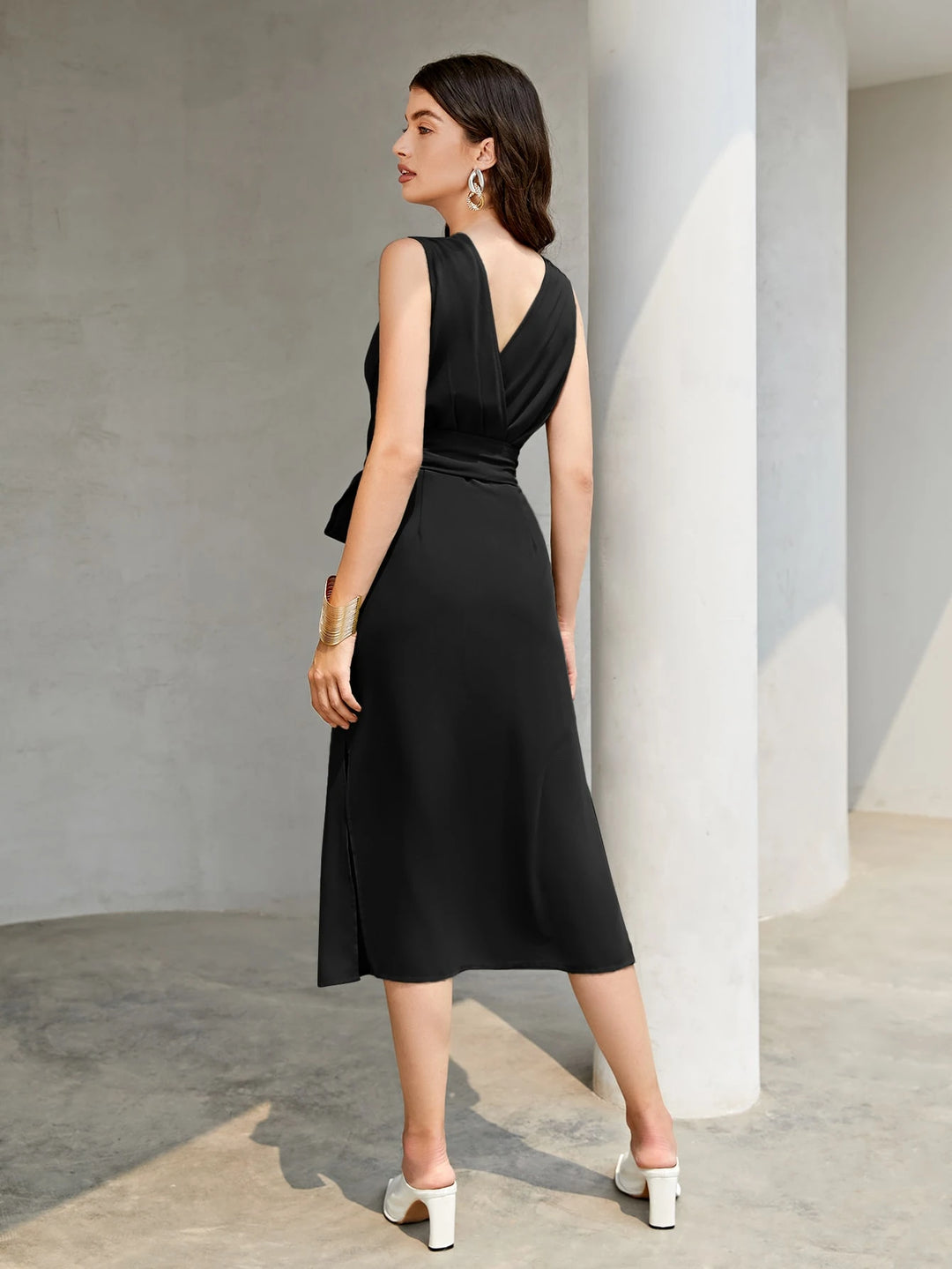 Rochie midi SHEIN, negru