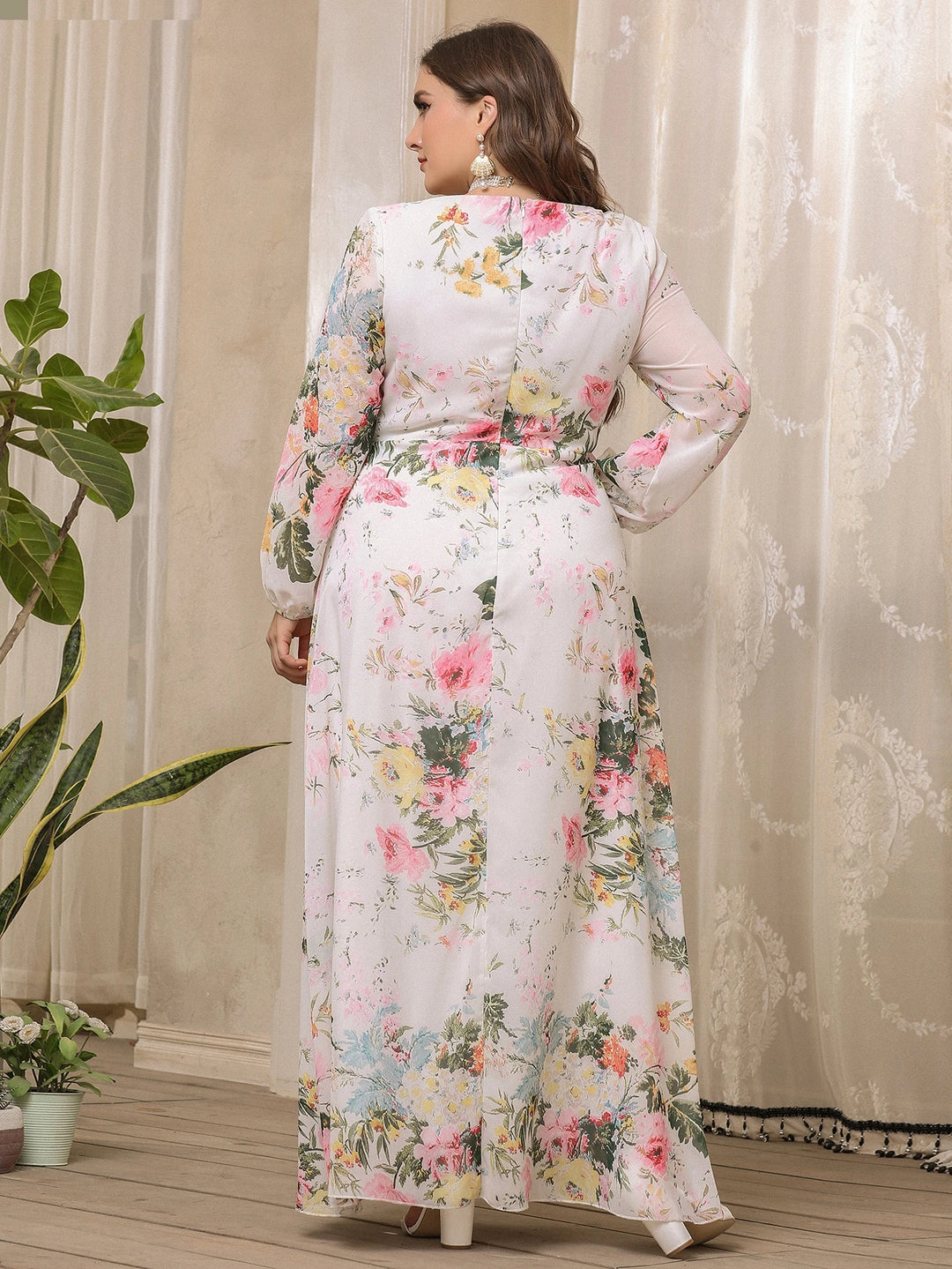 Rochie maxi SHEIN, mix culori