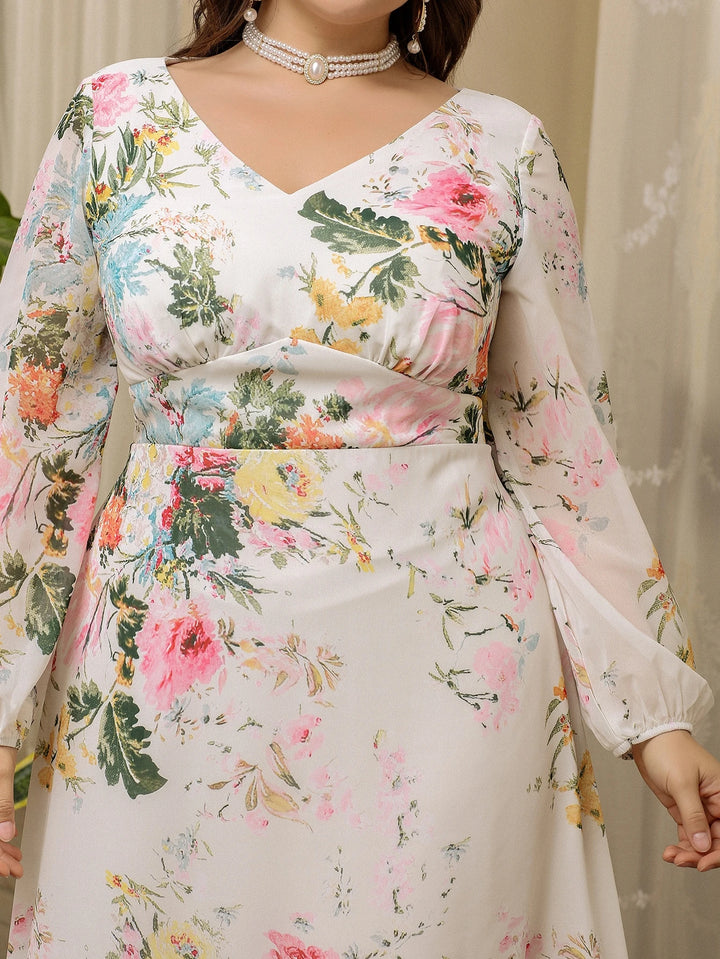 Rochie maxi SHEIN, mix culori