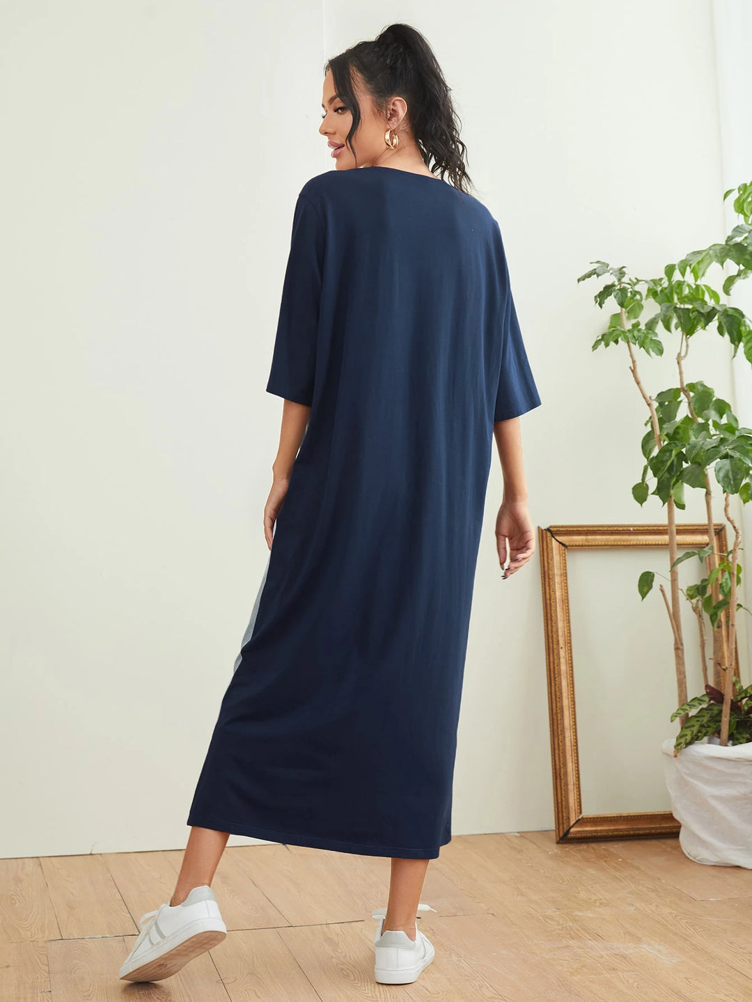 Rochie midi SHEIN, albastru
