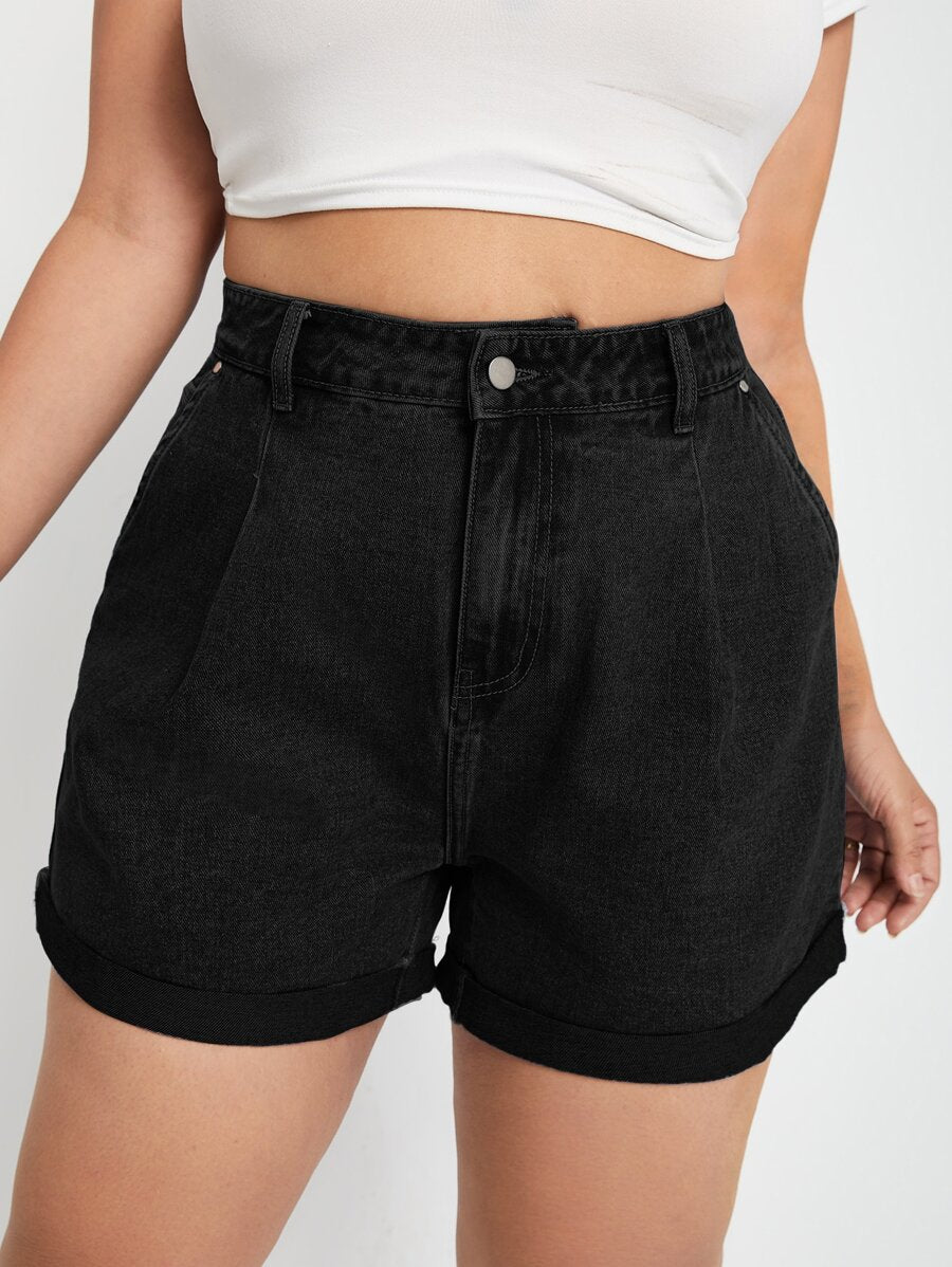 Pantaloni scurți SHEIN, negru