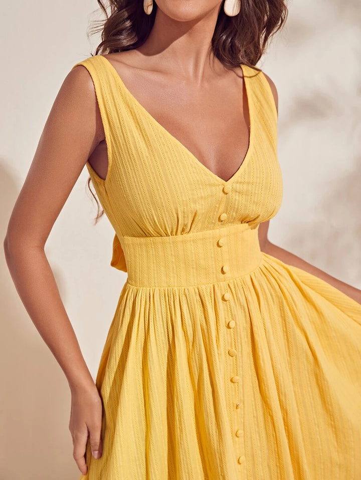 Rochie maxi SHEIN, galben
