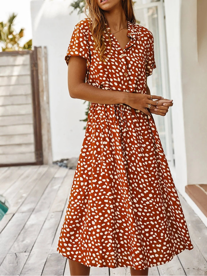 Rochie midi SHEIN, cărămiziu