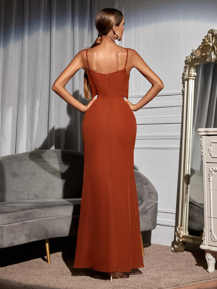 Rochie maxi SHEIN, cărămiziu